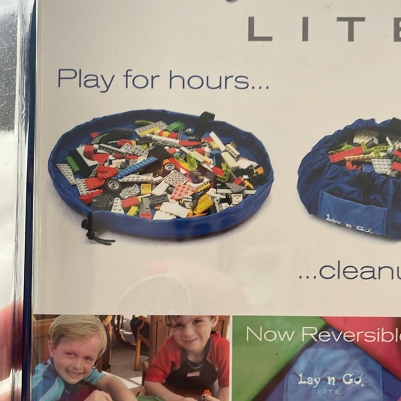 Lay-n-Go 2-in-1 Portable Drawstring Toys Storage Organizer and Play Mat - 18โ Sz - Picture 3 of 6